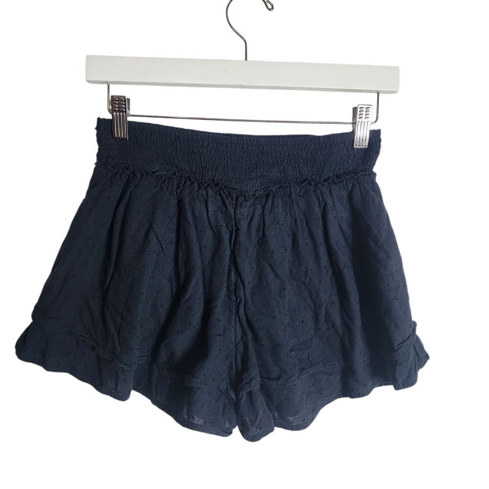 Hollister Navy Blue Swiss Dot Ultra High‎ Rise Skirty Shorts Small
